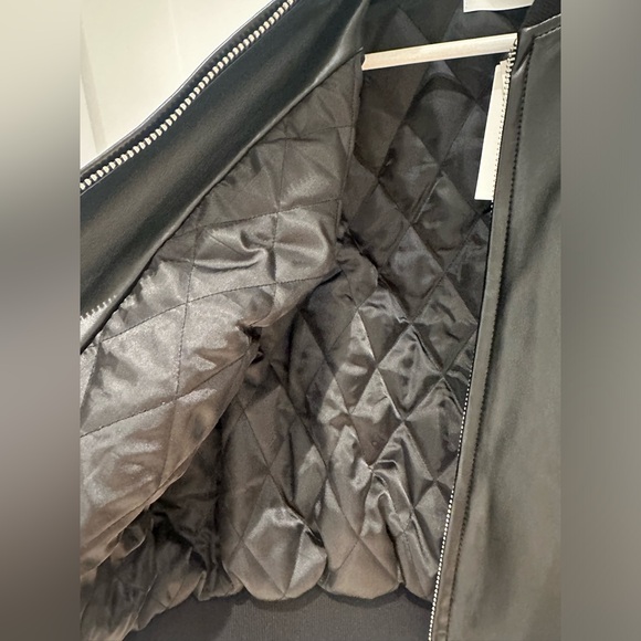 The Frankie Shop Bomber Leather Jacket - Picture 6 of 16